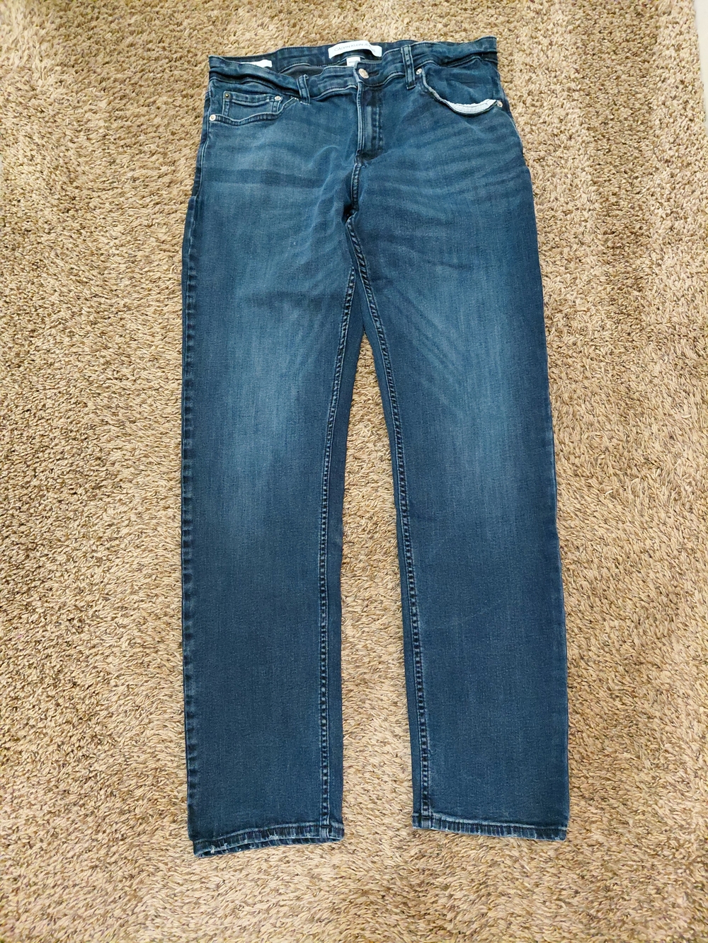 Calvin Klein Jeans Slim Straight Dark Blue Denim